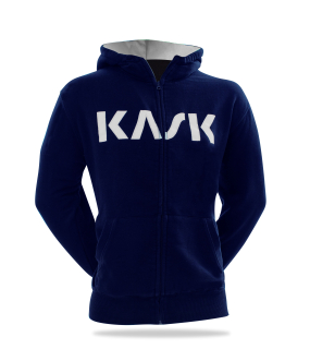 Mikina KASK man blue s kapucí